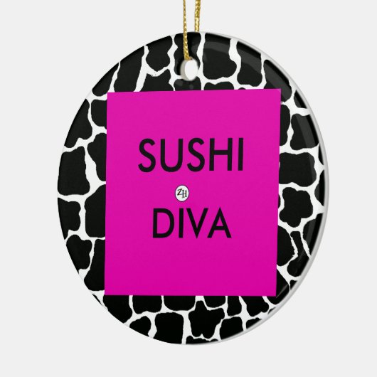Sushi Diva Ornament door Zan Hanhof (Links)
