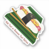 Sushi Dog Sticker (Voorkant)
