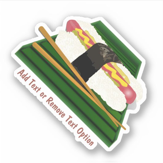 Sushi Dog Sticker (Voorkant)