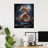 Sushi Draak Tuin Geest Poster (Thuiskantoor)