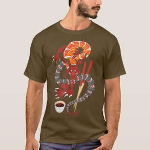 Sushi Dragon - Anime Japan Japans - Keuk F T-shirt