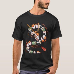 Sushi Dragon Roll Japans eten Kawaii Dragon Anim T-shirt