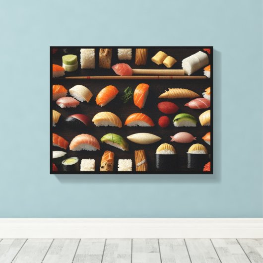 "Sushi Dreams" Canvas Afdruk (Insitu (Houten vloer))