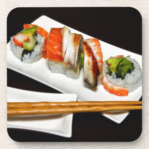Sushi Eetrestaurant Exotische Maaltijden Fast Food Bier Onderzetter