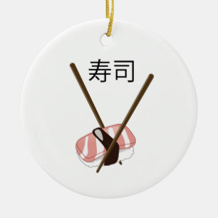 Sushi eetstokjes keramisch ornament