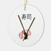 Sushi eetstokjes keramisch ornament (Links)