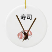 Sushi eetstokjes keramisch ornament (Achterkant)