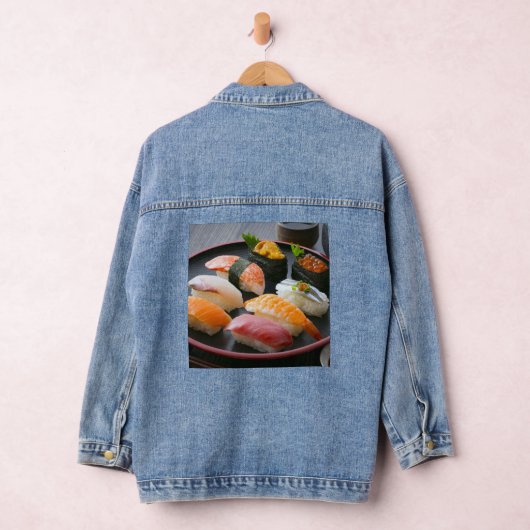 Sushi Elegance – Tradition Refined in Denim Denim Jacket (Hangar)
