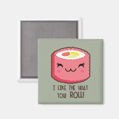 Sushi Emoji Roll Magneet (Voorkant / Achterkant)
