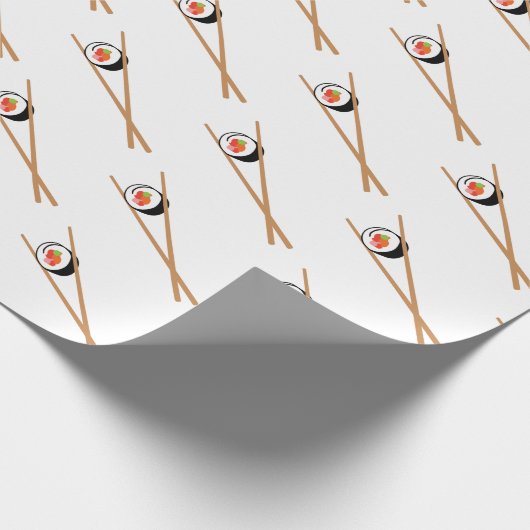 Sushi en chopsticks cadeaupapier (Hoek)