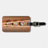 Sushi en houten stokjes bagagelabel (Voorkant horizontaal)