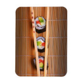 Sushi en houten stokjes magneet (Verticaal)