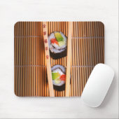 Sushi en houten stokjes muismat (Met muis)