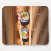 Sushi en houten stokjes muismat (Voorkant)