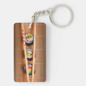 Sushi en houten stokjes sleutelhanger (achterkant)