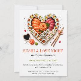 Sushi en Liefdesnacht Feest - Valentijn Sushi Kaart
