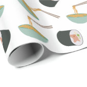 Sushi en Noodles Pattern Cadeaupapier (Rol Hoek)