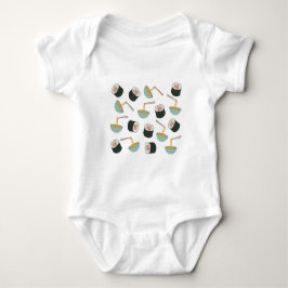 Sushi en Noodles Pattern Romper