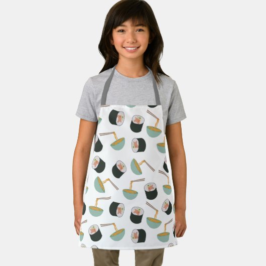 Sushi en Noodles Pattern Schort (Insitu)