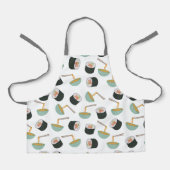 Sushi en Noodles Pattern Schort (Voorkant)