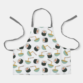 Sushi en Noodles Pattern Schort