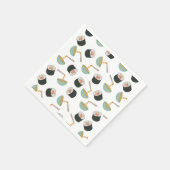 Sushi en Noodles Pattern Servet (Hoek)