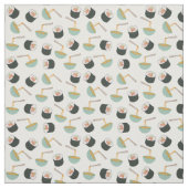 Sushi en Noodles Pattern Stof (Swatch)