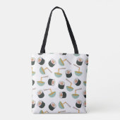 Sushi en Noodles Pattern Tote Bag (Achterkant)