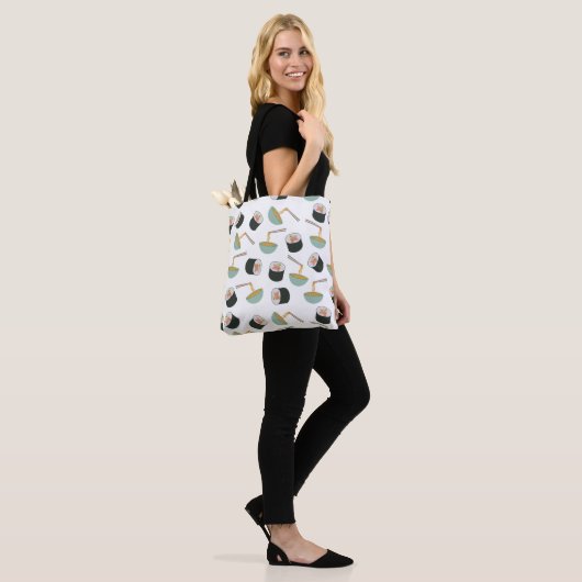 Sushi en Noodles Pattern Tote Bag (Op model)