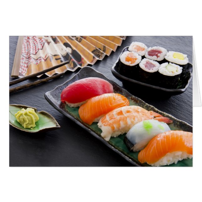 Sushi en rollen (Voorkant Horizontaal)