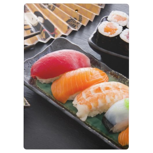 Sushi en rollen klembord (Achterkant)