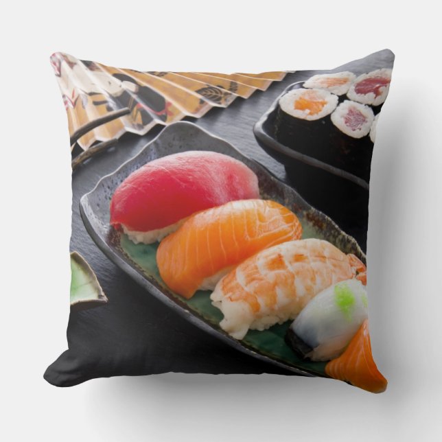 Sushi en rollen kussen (Voorkant)