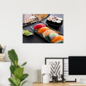 Sushi en rollen poster (Thuiskantoor)