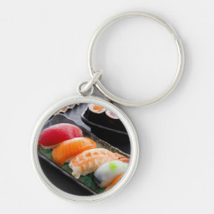 Sushi en rollen sleutelhanger