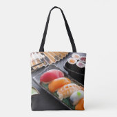 Sushi en rollen tote bag (Achterkant)
