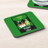 Sushi en Sake Foodies Bier Onderzetter (Linkerzijde)