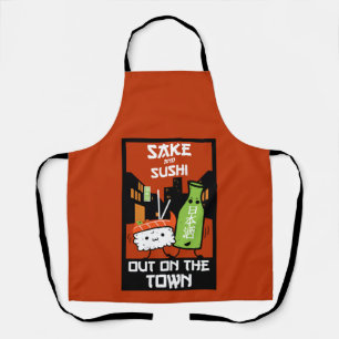 Sushi en Sake Foodies Napkin Schort