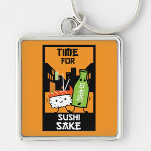 Sushi en Sake Foodies Sleutelhanger