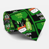 Sushi en Sake Foodies Stropdas (Opgerold)