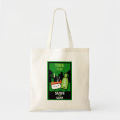 Sushi en Sake Foodies Tote Bag (Voorkant)