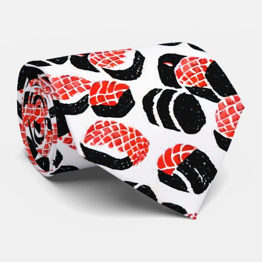 Sushi en Sashimi Stropdas (Opgerold)