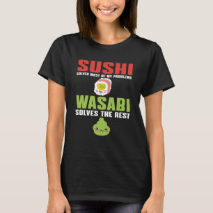 Sushi en Wasabi Qute Spicy Food Japan T-shirt