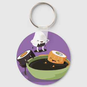 Sushi enjoy bath time funny sleutelhanger