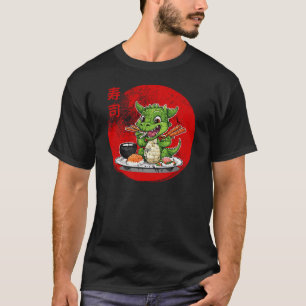 Sushi eten draak t-shirt