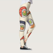 Sushi eten, naadloos patroon ontwerp. leggings (Rechts)