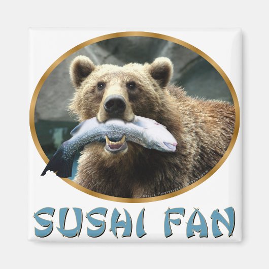 Sushi Fan Magneet (Voorkant)