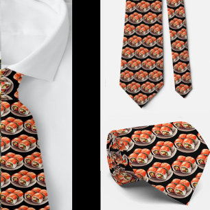 Sushi Fan Restaurant Chef Japans Eten Necktie Stropdas