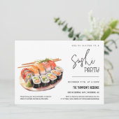 Sushi Feest Elk Gelegenheid Feest Sushi Avond Fees Kaart (Staand voorkant)