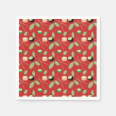 Sushi Feest Hibachi Sushi Rolls en Eetstokjes Servet (Voorkant)