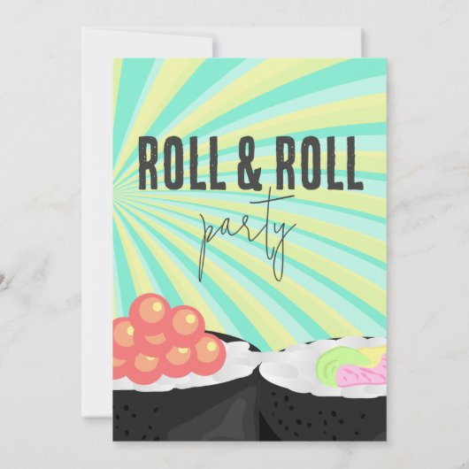 Sushi feest kaart (Achterkant)